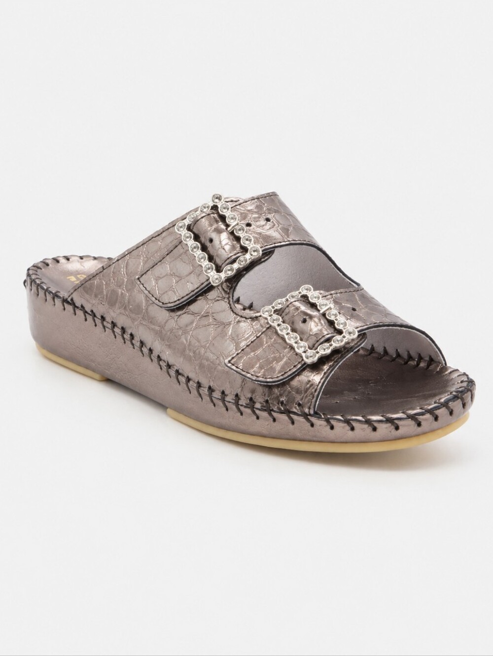 La Plume rhinestone sandals 'steel' size 37